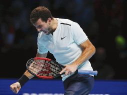 Grigor Dimitrov ya enfrentó a David Goffin en Londres esta misma semana. El miércoles pasado, el búlgaro derrotó en menos de 75 minutos al belga por parciales de 6-0 y 6-2. EFE/N. Hall