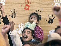 Los damnificados se manifestaron por calles de la Ciudad de México. AP/M. Ugarte