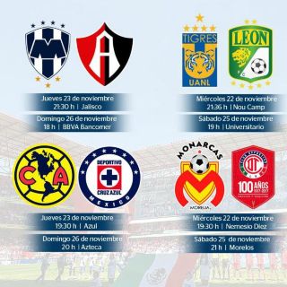 Definen horarios de la Liguilla del Apertura 2017