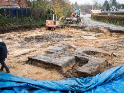 Se cree que la cruz podría haber formado parte de un gran monumento nazi que estuvo en ese lugar, y que hace varias décadas fue demolido. AP/C. Charisius