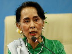 Aung San Suu Kyi, no dio una fecha aproximada ni quiso ahondar en el tema del genocidio rohinyá. EFE/ L. BO BO