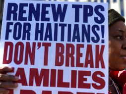 Trump canceló el Programa de Estatus de Protección Temporal (TPS) para 59 mil inmigrantes haitianos. AFP/T. A. Clary