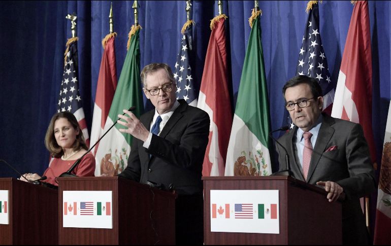 México fue el anfitrión de la quinta ronda de negociaciones y durante esta ronda se reunieron 30 grupos de trabajo. EFE / ARCHIVO