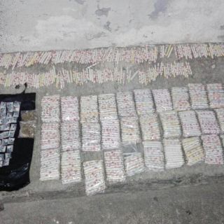 Aseguran dos mil cigarros de mariguana y dosis de cristal