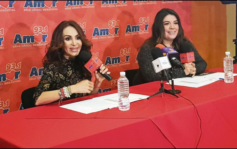 Locutoras. Lorena Saavedra y Pamela Chávez, en rueda de prensa. EL INFORMADOR/E. Esparza