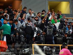 Más allá de conatos de bronca, no hubo incidentes que opacaran el partido de cuartos de final entre Atlas y Monterrey. EL INFORMADOR/M. Vargas