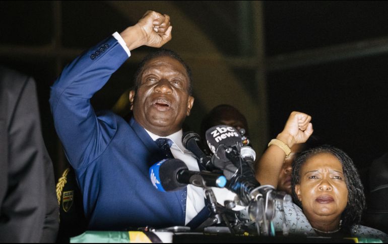 El próximo presidente, Emmerson Mnangagwa, alias “El Cocodrilo”, es visto como un político inteligente y despiadado. AFP/M. Longari