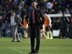 Jémez no rehúye a la polémica cuando se enfrenta a los reporteros. SUN/C. Mejía