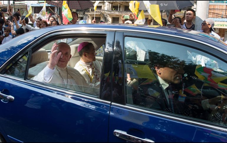 Se trata del primer viaje que hace un Papa en Birmania. AFP / Y. Aung