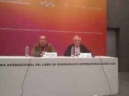 El director de El País y el historiador conversaron acerca de la historia del invitado de honor de la FIL 2017. / EL INFORMADOR