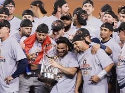 Campeones. Los Astros vencieron este año en la Serie Mundial a los Dodgers de Los Ángeles. AP