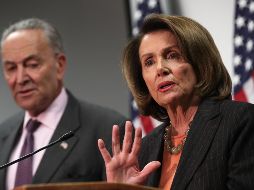 Chuck Schumer y Nancy Pelosi sugieren una reunión con el líder republicano del Senado, en vez de una con Donald Trump. AFP / ARCHIVO
