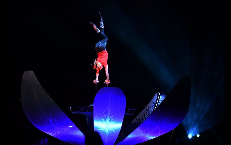 El espectáculo combina la música de Soda Stereo con las habilidades de los artistas del Cirque du Soleil. AFP / Y. Cortéz