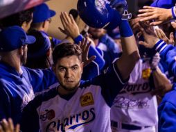 El cotejo marcó el debut de Roberto “Chapo” Vizcarra como manager de la organización albiazul.  TWITTER / @charrosbeisbol