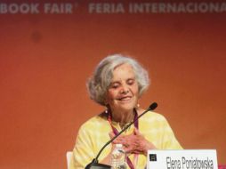 Elena Poniatowska. Ofreció una charla muy amena en el marco de la FIL. EL INFORMADOR/E. Barrera
