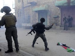Los choques entre residentes de Qusra y los soldados israelíes desplazados en la zona tardaron bastante en terminar. EFE/ARCHIVO