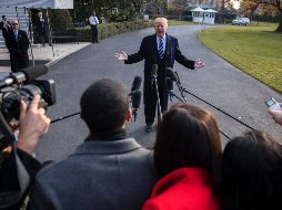El presidente de EU insiste en que no hubo colusión entre su equipo electoral y Rusia durante la campaña por la Casa Blanca. EFE / S. Thew