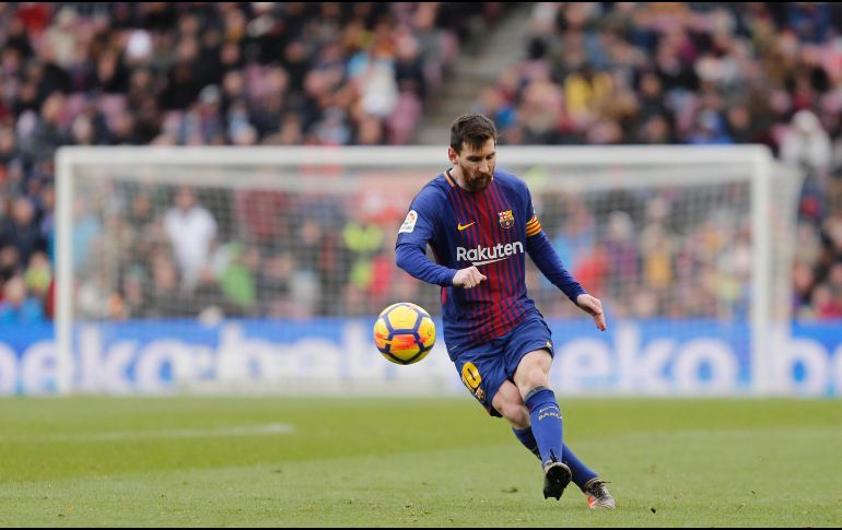 Por el Barcelona anota Lionel Messi y Luis Suárez y por el Celta de Vigo, Iago Aspas y Maximiliano Gómez. AFP / P. Barren