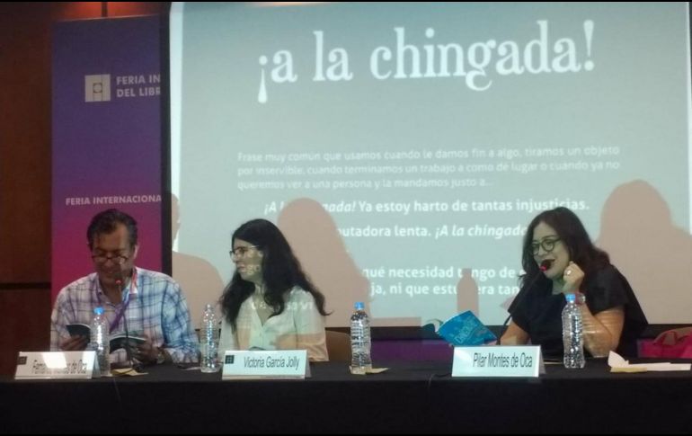 Pilar Montes de Oca (der) definió al 'Chingonario' como un diccionario lúdico, pero no por eso deja de tener el rigor lexicográfico. EL INFORMADOR / A. Valdivia