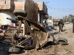 La explosión causó, además, 13 heridos y numerosos daños materiales en el área. EFE/G. Habibi