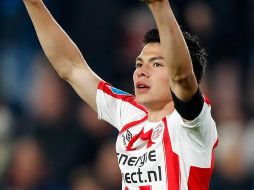 El mexicano Hirving ''Chucky'' Lozano no se pudo hacer presente en el marcador, pero fue una pieza clave para conseguir el triunfo. ESPECIAL / psv.nl