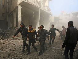 El último balance establece en 191 el número de civiles muertos, 43 de ellos niños,  en bombardeos del régimen sirio en la región de Guta en los últimos 20 días. AFP / A. Almohibany