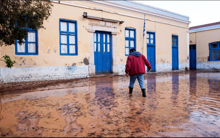 Este es el segundo gran frente de lluvias que deja graves daños en Grecia. EFE/ARCHIVO