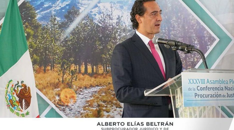 Elías Beltrán adelantó que el nuevo modelo de procuración se compone de cinco ejes. TWITTER / @AlbertoEBeltran