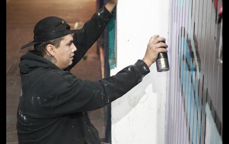 Drain cree que esta iniciativa abre el panorama de la gente sobre lo que es el grafiti. EL INFORMADOR/A. Camacho