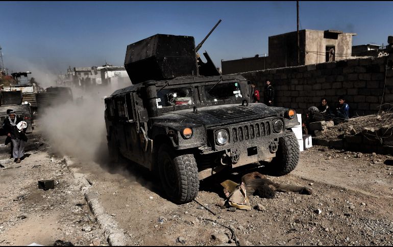 El Estado Islámico lanzó en el verano de 2014 una amplia ofensiva en Siria y en Iraq, y ocupó una gran parte del territorio iraquí. AFP/A. Messinis