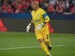 El ''Conejo'' releva como jugador más veterano en un Mundial de Clubes a otro arquero de Pachuca, el colombiano Miguel Calero. MEXSPORT / D. Leah