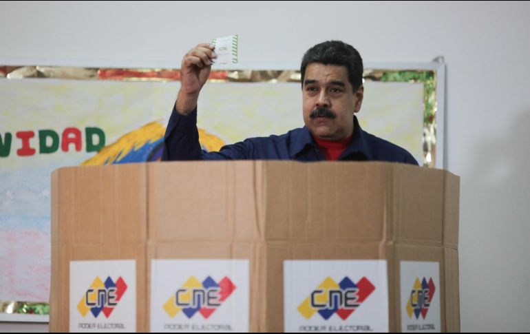 Maduro dijo que no puede entender por qué los principales partidos de la coalición opositora tomaron esa decisión. EFE / Miraflores