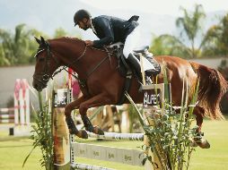 Ganador. A lomos de “Mr. Brown”, Martín Jiménez conquistó la prueba libre con obstáculos a 1.10 metros de altura. EL INFORMADOR/F. Atilano