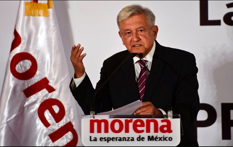 Mañana jueves, López Obrador arranca precampaña en la Ciudad de México con la presentación de su gabinete. AFP / R. Schemidt