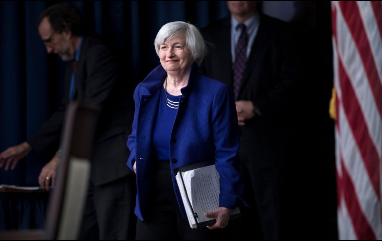 Janet Yellen dejará la presidencia de la Reserva Federal en febrero de 2018, será reemplazada por Jerome Powell. AFP/B. Smialowski