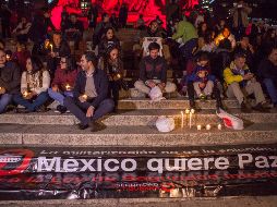 La víspera, luego de que el Senado aprobara en comisiones la ley de Seguridad Interior, ciudadanos se manifestaron en contra en la Ciudad de México. SUN / C. Mata