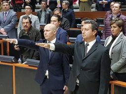 Toma de protesta de  los Magistrados del Tribunal de Justicia Administrativa del Estado de Jalisco, Avelino Bravo Cacho y José Ramón Jiménez Gutiérrez. TWITTER/LegislativoJal
