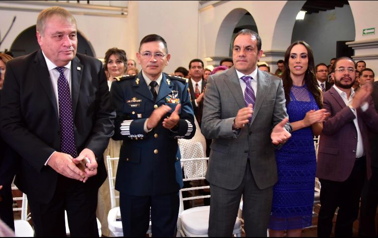 Blanco presentó ayer su segundo informe de Gobierno al frente dle Ayuntamiento de Cuernavaca. SUN