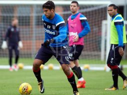 Herrera no pudo aportar mucho a la ofensiva de unos desmoralizados Rangers. INTERNET/www.rangers.co.uk/