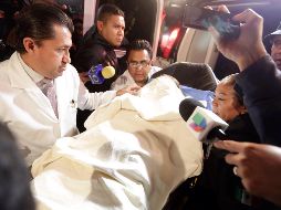 Aspectos generales de la salida del hospital de Elba Esther Gordillo. SUN/V. Rosas