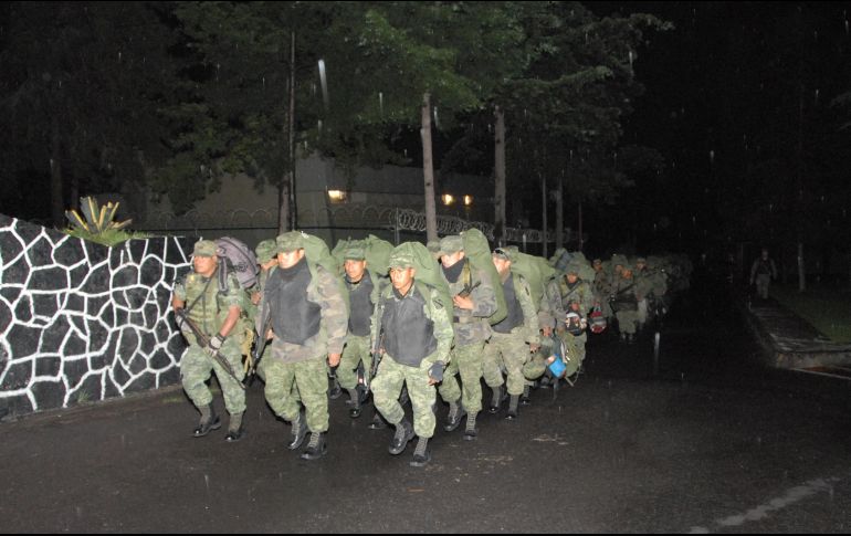 Señalan que el mayor número de delitos se comete en el horario nocturno, por lo que se  le ordena a las tropas operar en la noche en forma masiva. Notimex/ARCHIVO