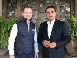 A través de su cuenta en la red social de Twitter, Anaya Cortés dio cuenta del encuentro. TWITTER / @RicardoAnayaC