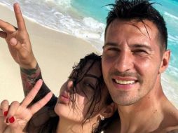 Riquelme mostró su incondicional apoyo al paraguayo. INSTAGRAM / larissariquelme