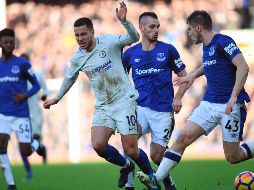 La paridad deja al Chelsea en el tercer escalón de la clasificación general, con 39 puntos. AFP / P. Ellis