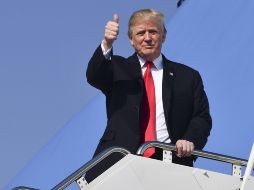 Trump celebró su primer día de vacaciones navideñas en su residencia privada de Mar-a-Lago, en Florida. AFP/N. Kamm