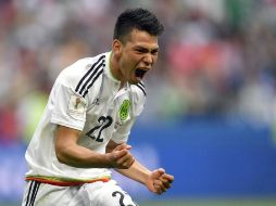 El máximo organismo del futbol destaca el gol que Lozano anotó en la Copa Confederaciones. AP/ARCHIVO