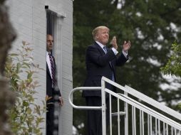 El presidente, quien está de vacaciones en su club privado en Florida, insiste en que el FBI inició una cacería de brujas contra él. AP / ARCHIVO