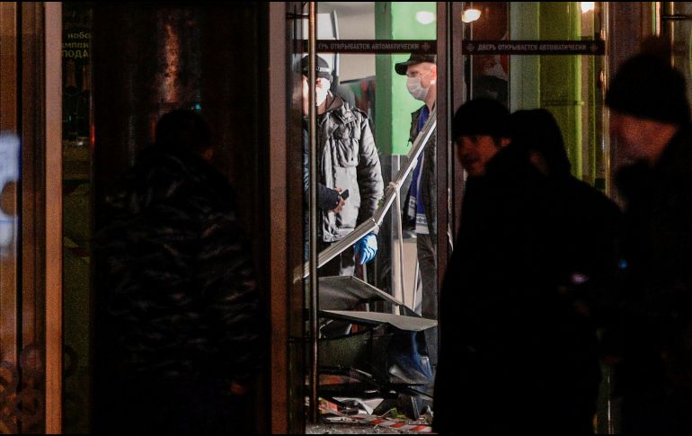 Un artefacto con 200 gramos de explosivos estalló en el compartimiento donde los clientes dejan sus bolsos. AFP / Maltseva