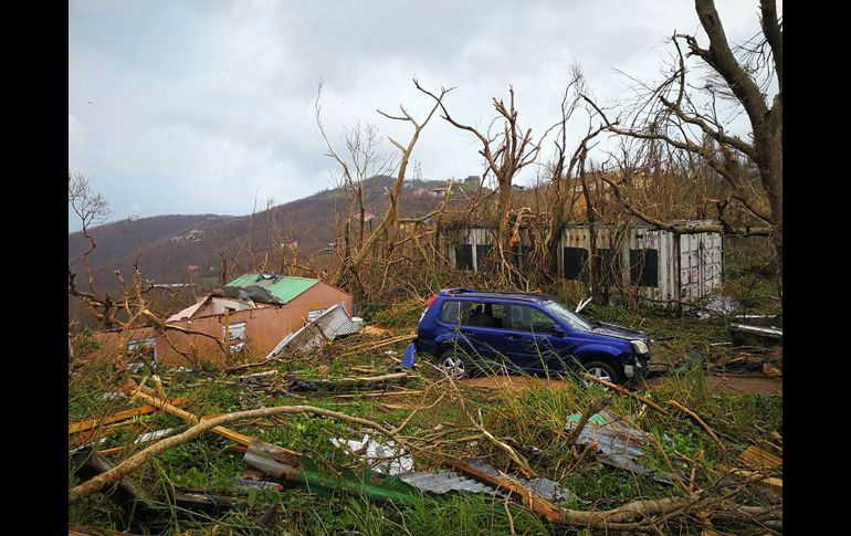 TORTOLA, ISLAS VÍRGENES BRITÁNICAS (07/SEP/2017).- La tormenta causó grandes daños en esta isla, la más grande y más poblada de las británicas. AP/J. Manson Shortte