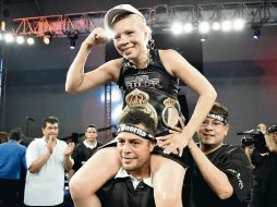Se roba el show. En octubre pasado Irma “Güerita” Sánchez conquistó el título interino mosca de la Asociación Mundial de Boxeo, al vencer a Brenda Ramos en el Parque San Rafael. ESPECIAL/COMUDE GUADALAJARA